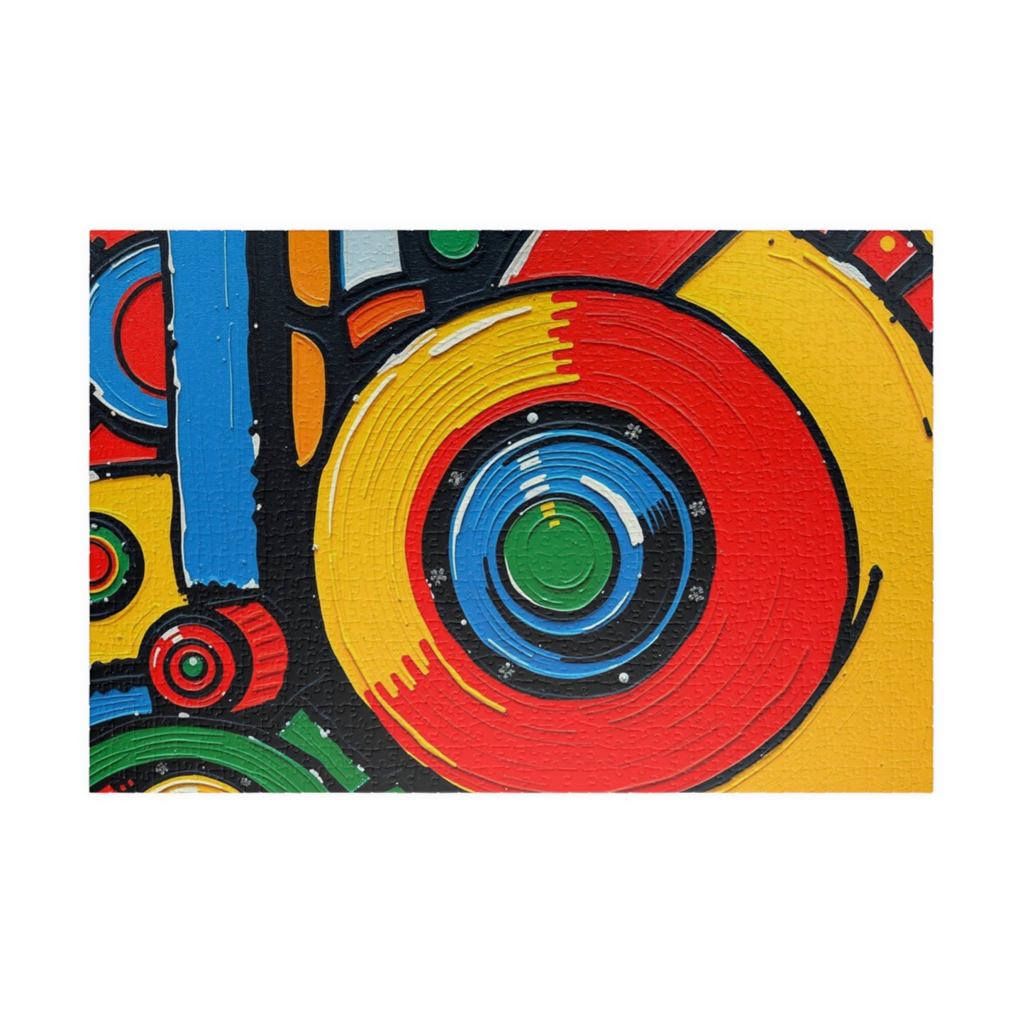 Colorful Abstract Jigsaw Puzzle, 110, 252, 520, 1014-piece, Mindful Fun, Art Lover Gift, Family Activity, Game Night Essential, Brain Teaser 1014 pcs (Horizontal) Puzzle The Puzzle Chest