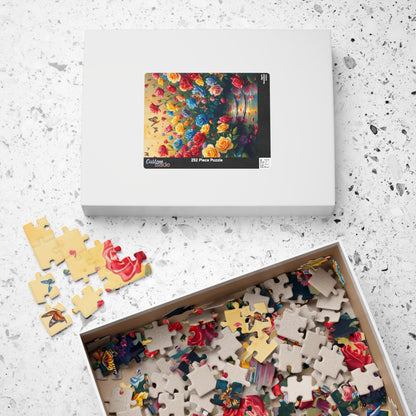 Rose Butterfly Garden Puzzle, Nature-Themed Jigsaw Game, Flower Art Decor, Family Game Night, Birthday Gift for Friends Puzzle The Puzzle Chest