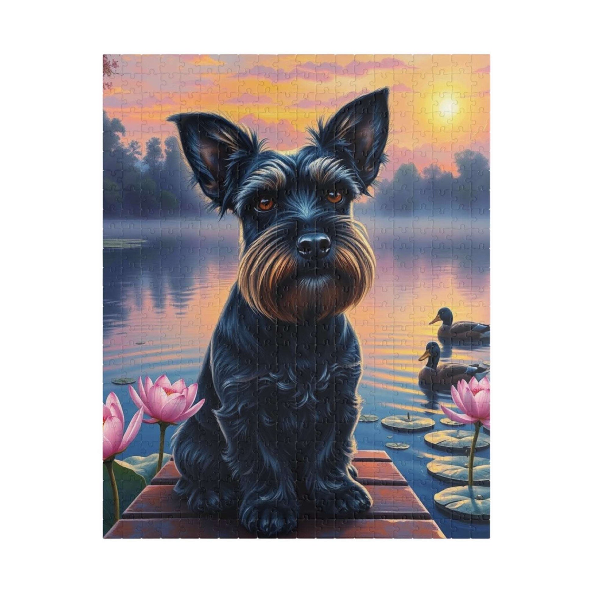 Charming Dog Jigsaw Puzzle - Miniature Schnauzer, Animal Lovers Gift for Pet Owner, Family Game Night, Creative Home Entertainment 520 pcs (Vertical) Puzzle The Puzzle Chest