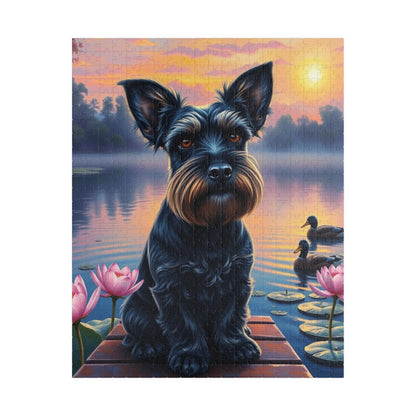Charming Dog Jigsaw Puzzle - Miniature Schnauzer, Animal Lovers Gift for Pet Owner, Family Game Night, Creative Home Entertainment 520 pcs (Vertical) Puzzle The Puzzle Chest