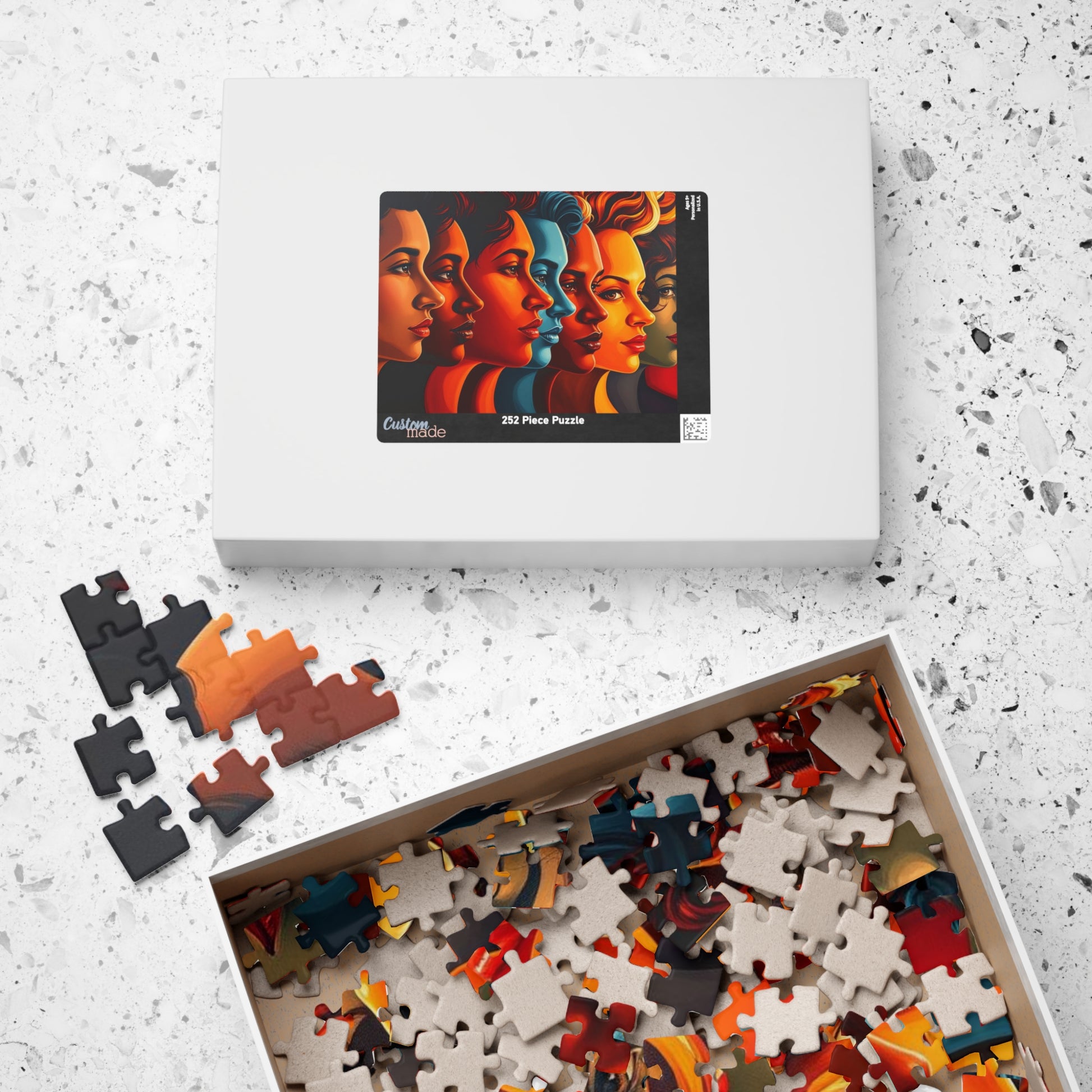Human Tapestry Jigsaw Puzzle, Diversity Silhouette Puzzle, Face Collage Puzzle, Puzzle Lover Gift for Friend, Family Bonding, Mind Challenge Puzzle The Puzzle Chest