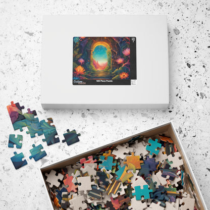 Fantasy Landscape Jigsaw Puzzle, Another World Portal 252 520 1014-Piece, Meditation Activity Stress Relief Game, Puzzle Lover Enthusiast Puzzle The Puzzle Chest