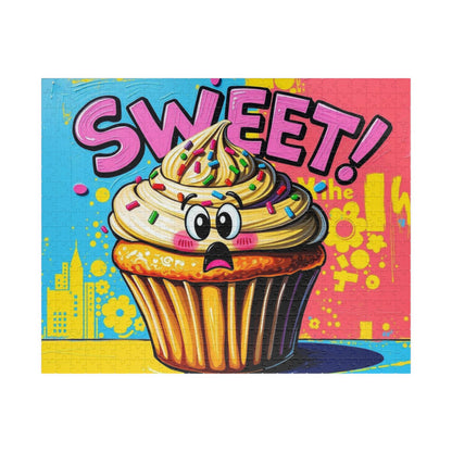 Sweet Cupcake Puzzle - Pop Art Jigsaw Game, Fun Activity, Birthday Gift for Friends, Family Activity, Brain Teaser, Best Gift Idea 520 pcs (Horizontal) Puzzle The Puzzle Chest
