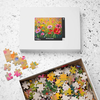 Vibrant Floral Puzzle, Flower Botanical Jigsaw Game for Adults, Gift for Nature Lovers and Family Fun Game Nights, Mindfulness Activity Puzzle The Puzzle Chest