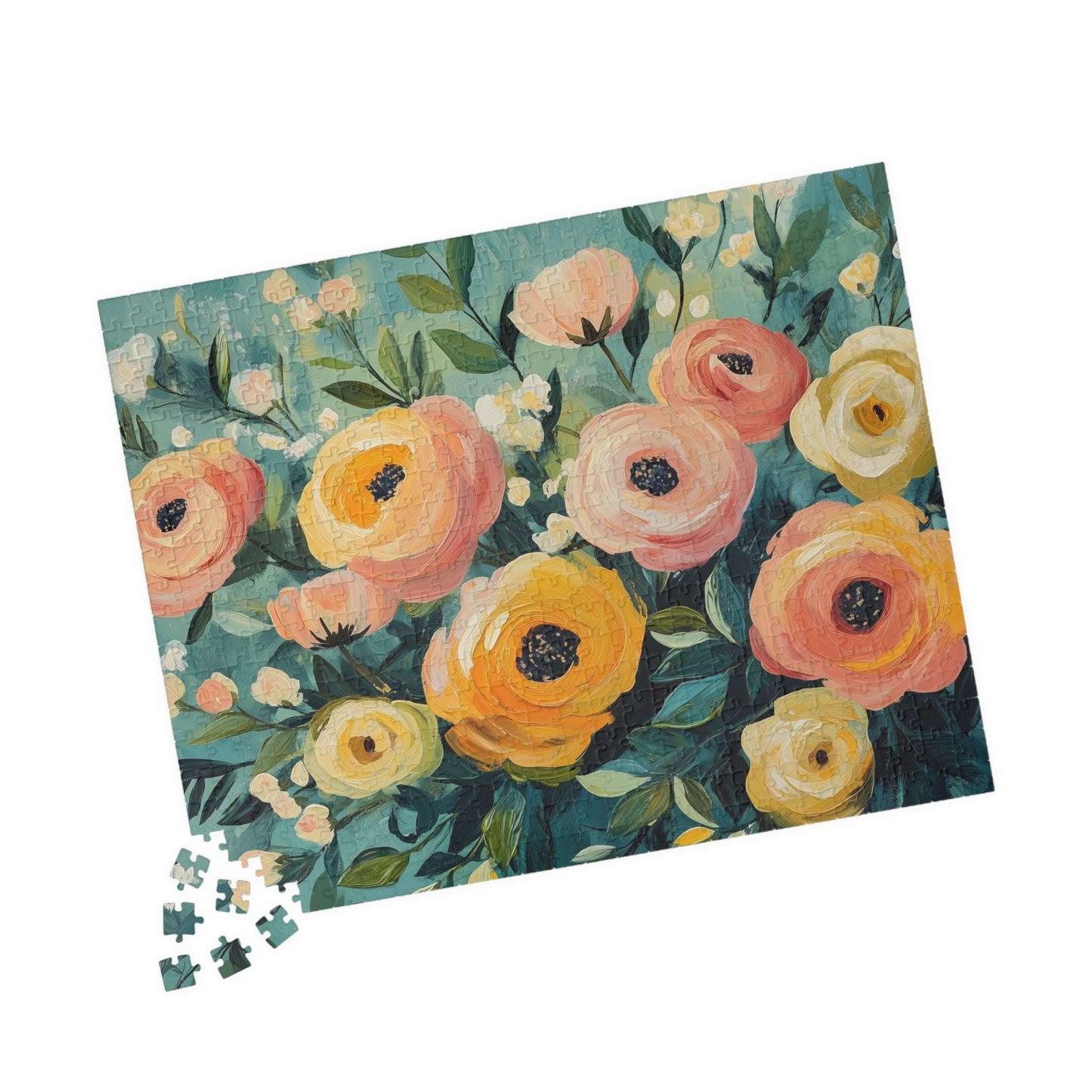 Floral Ranunculus Jigsaw Puzzle — Spring Flower Puzzle