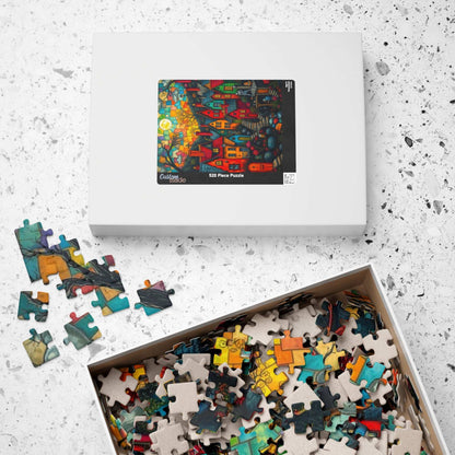 Colorful Halloween Village Jigsaw Puzzle Puzzle The Puzzle Chest