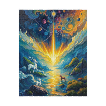 Celestial Creation Puzzle, Christian Symbolism, The Birth of a World Cosmic Landscape Jigsaw Game, Faith-Based Religious Puzzle Lover Gift
