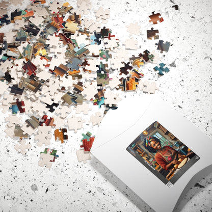 Cozy Baking Puzzle - African American Woman Cooking 110-1014 Piece, Perfect for Family Game Night, Gift for Bakers, Creative Hobby, Solo Fun Puzzle The Puzzle Chest