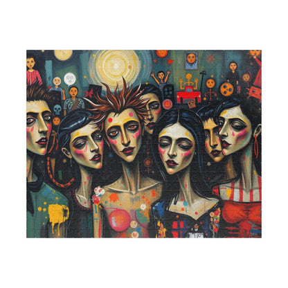 Artistic Gothic Jigsaw Puzzle - Party Scene, Game for Dark Art Lovers, Indoor Activity Solo Fun Entertaining Pastime, Best Puzzle Lover Gift 520 pcs (Horizontal) Puzzle The Puzzle Chest