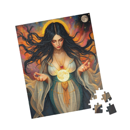 Mythical Moon Goddess Puzzle, 110-1014 Piece Jigsaw Game, Mindful Family Entertainment or Solo Fun, Perfect Gift for Puzzle Fantasy Lover