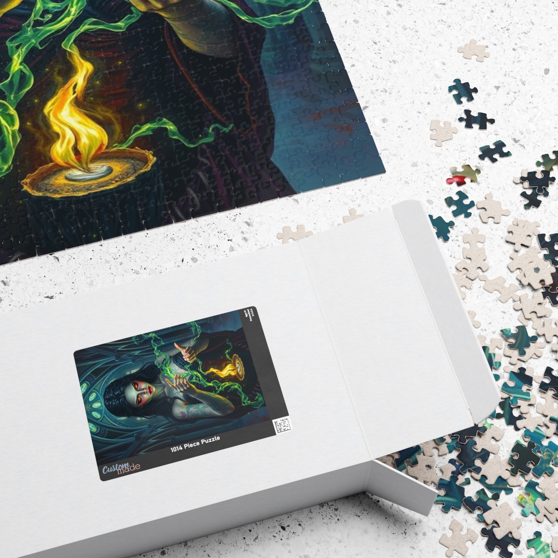 Mystical Sorceress Puzzle | Enchanted Fantasy Dark Art Jigsaw Game | Perfect Gift for Halloween, Puzzle Lovers, Home Decor and Collectors Puzzle The Puzzle Chest