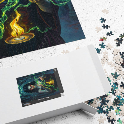 Mystical Sorceress Puzzle | Enchanted Fantasy Dark Art Jigsaw Game | Perfect Gift for Halloween, Puzzle Lovers, Home Decor and Collectors Puzzle The Puzzle Chest