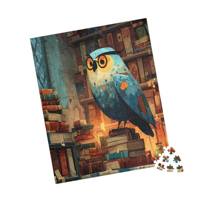Owl Librarian Jigsaw Puzzle - Bird Game for Book Lovers | Great for Family Bonding, Gifts, Decor, Relaxation, and Mindfulness 520 pcs (Vertical) Puzzle The Puzzle Chest