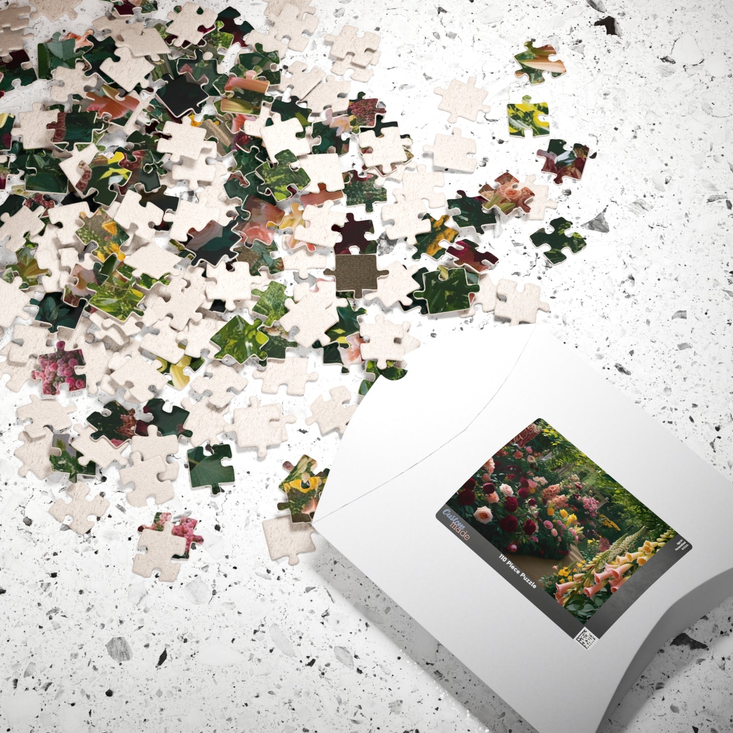 Garden Floral Puzzle, Relaxing Nature Scene, 110, 252, 520, 1014-piece Flower Adult Jigsaw Game, Family Fun, Gifts, Gardening Enthusiasts Puzzle The Puzzle Chest