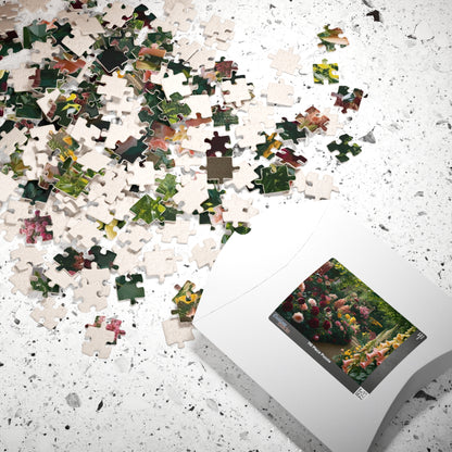 Garden Floral Puzzle, Relaxing Nature Scene, 110, 252, 520, 1014-piece Flower Adult Jigsaw Game, Family Fun, Gifts, Gardening Enthusiasts Puzzle The Puzzle Chest