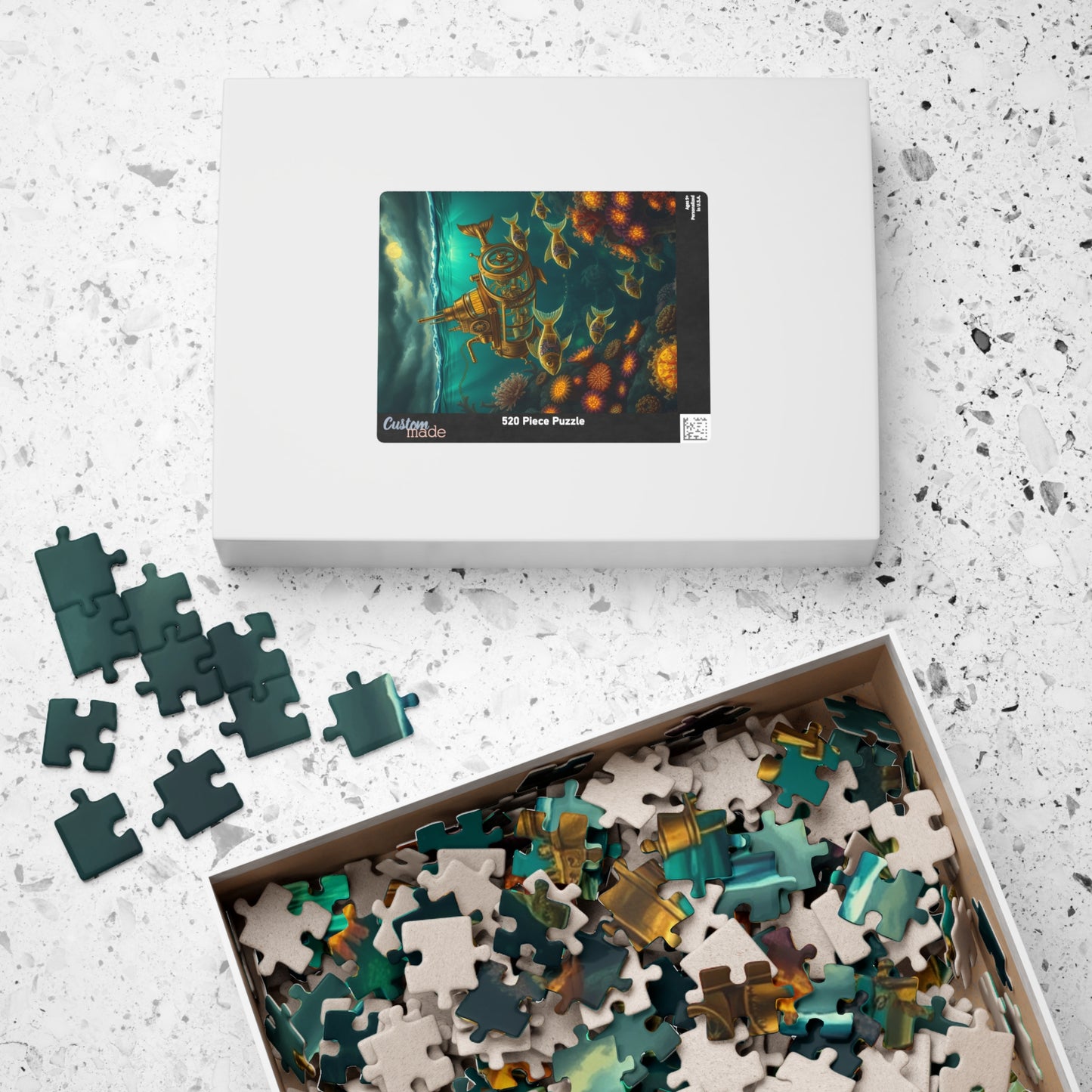 Steampunk Underwater Adventure Puzzle - 110 to 1014 Pieces, Perfect Gift for Ocean Lovers, Family Fun, Game Nights, Educational Play Puzzle The Puzzle Chest
