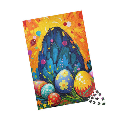 Vibrant Easter Egg Puzzle, Spring Jigsaw Game for Adults, Fun Family Activity, Puzzle Lover Holiday Birthday Gift for Friends, Easter Celebration Puzzle The Puzzle Chest