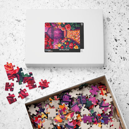 Rose Garden Mosaic Puzzle, 110-1014 Pieces Floral Jigsaw Game for Relaxation, Gift for Flower Lover, Frameable Home Decor, Solo Fun, Mindful Puzzle The Puzzle Chest