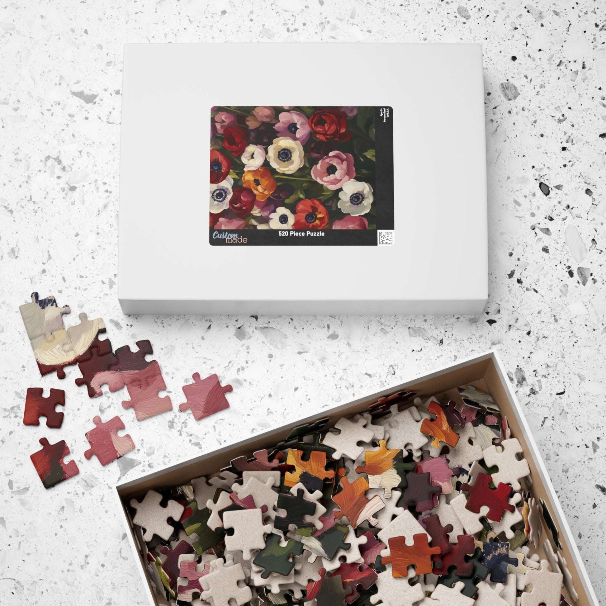Anemone Floral Illustration Puzzle | Flower Jigsaw 110-1014 Pieces