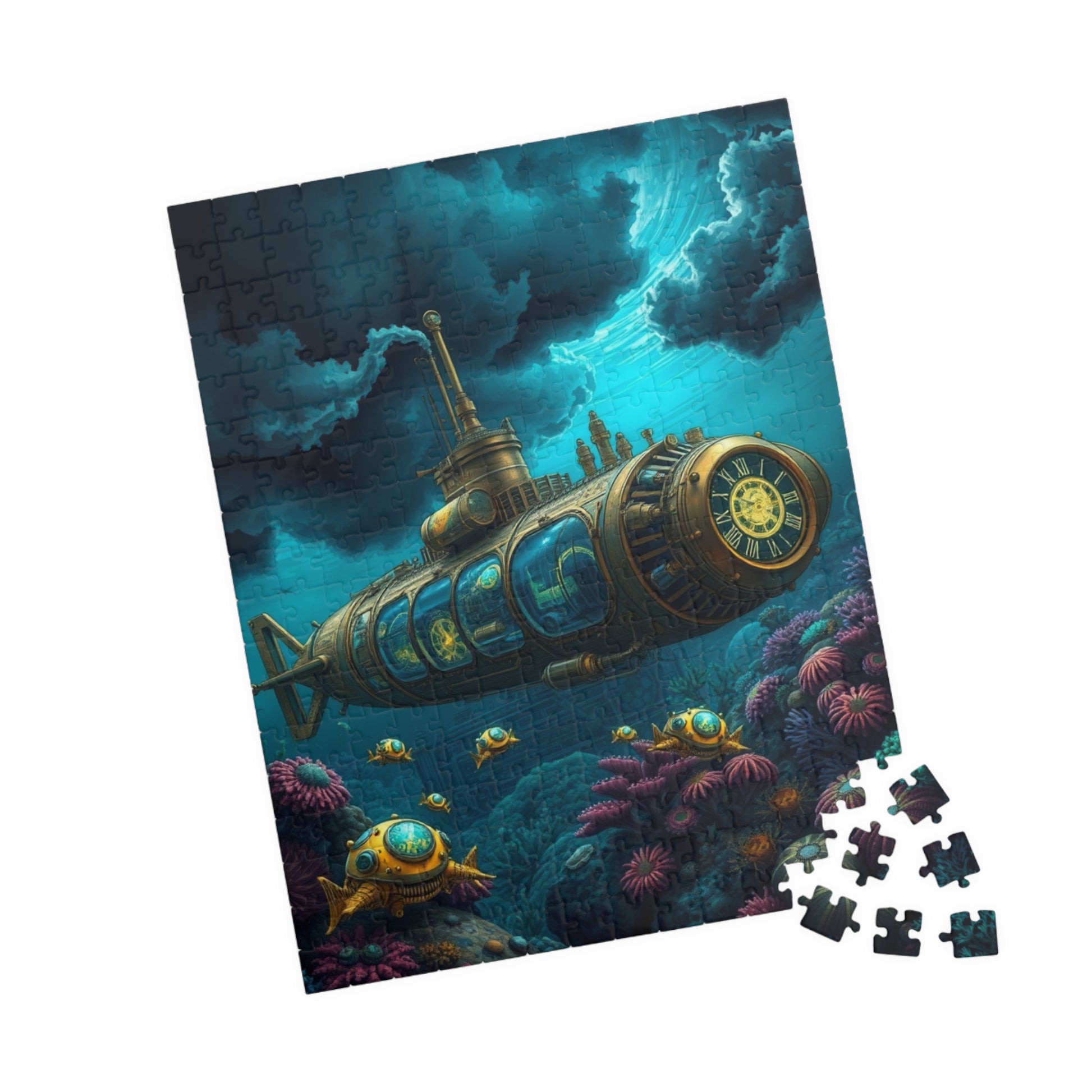 Underwater Submarine Puzzle | Steampunk Adventure | Perfect Gift for Ocean Lovers, Family Game Night, Unique Wall Art, Educational Fun Puzzle The Puzzle Chest