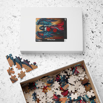 Gothic Angel Art Puzzle - Unique Home Decor Gift for Puzzle Lovers, Cozy Family Game Night, Halloween Decor, Mystical Artwork Puzzle The Puzzle Chest