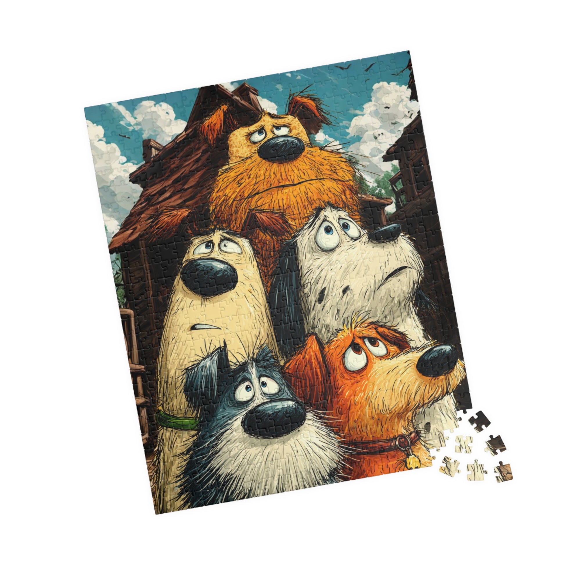 Dog Lovers Puzzle - Animal Themed Jigsaw, Dog Art Game for Fun Family Activity, Gifts, Puzzle for Kids and Adults 520 pcs (Vertical) Puzzle The Puzzle Chest