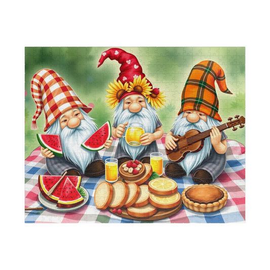 Harvest Picnic Gnome Puzzle - Autumn Themed Jigsaw Game 520 pcs (Horizontal) Puzzle The Puzzle Chest