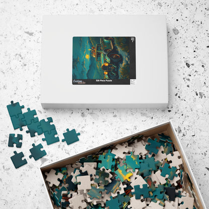 Vintage Steampunk Car Puzzle, Nostalgic 110, 252, 520, 1014-piece Jigsaw, Holiday Birthday Gift for Car Lovers, Family Game Night Puzzle The Puzzle Chest