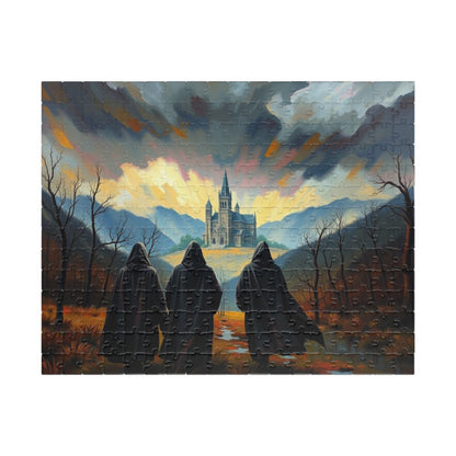 Twilight Pilgrimage Jigsaw Puzzle for Adult, Gothic Puzzle, Dark Fantasy Landscape Puzzle, Gift for Puzzle Lover, 1000-Piece Puzzle Mindful 252 pcs (Horizontal) Puzzle The Puzzle Chest