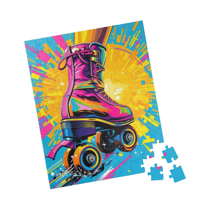 Colorful Roller Skate Puzzle | Pop Art Jigsaw Game | Fun Gift for Roller Skating Lovers | 110-1014 Piece | Family Game Night, Unique Home Puzzle The Puzzle Chest