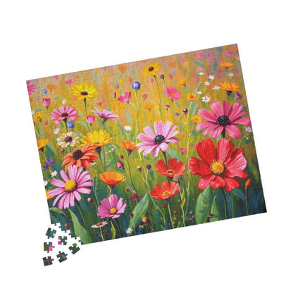 Vibrant Floral Puzzle, Flower Botanical Jigsaw Game for Adults, Gift for Nature Lovers and Family Fun Game Nights, Mindfulness Activity Puzzle The Puzzle Chest