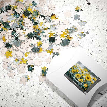 Sunflower Joy – Strength in Light Jigsaw Puzzle, Faith-Inspired Inspirational Gift, Christian Puzzle, Bible Verse Nehemiah 8:10 Puzzle The Puzzle Chest
