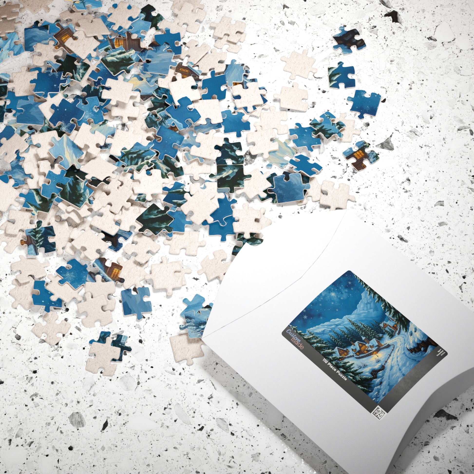 Winter Wonderland Puzzle - Cozy Home Scene, Jigsaw Puzzle for Family Fun, Holiday Activity, Gift Idea, Winter Decor, 110-1014 piece The Puzzle Chest