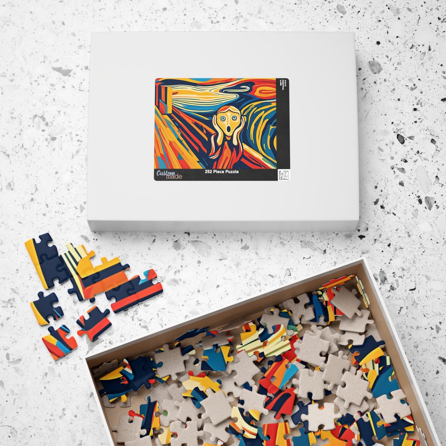 The Scream Modern Jigsaw Puzzle - Inspired By Edvard Munch Puzzle The Puzzle Chest