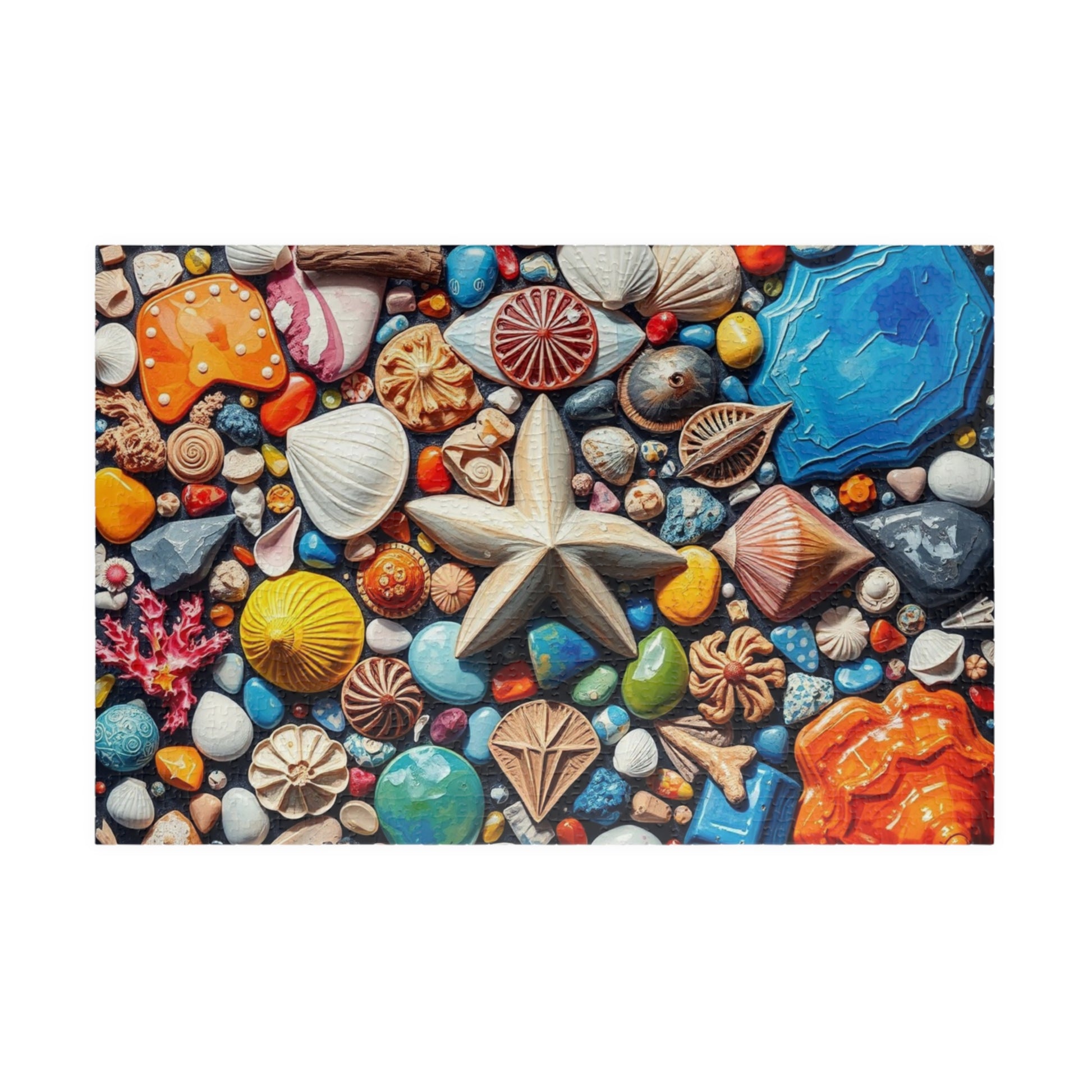 Coastal Keepsakes Jigsaw Puzzle - Seaside Treasure Summer Collage, Ocean-Themed Gift for Beach Lover, Friends, Family Game Brain Teaser 1014 pcs (Horizontal) Puzzle The Puzzle Chest