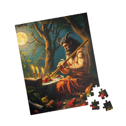 Satyr Feast Artistic Puzzle - Fantasy Mythical Creature Design for Soulful Relaxation, Meditation Gift for Puzzle Lovers, Family Game Night Puzzle The Puzzle Chest