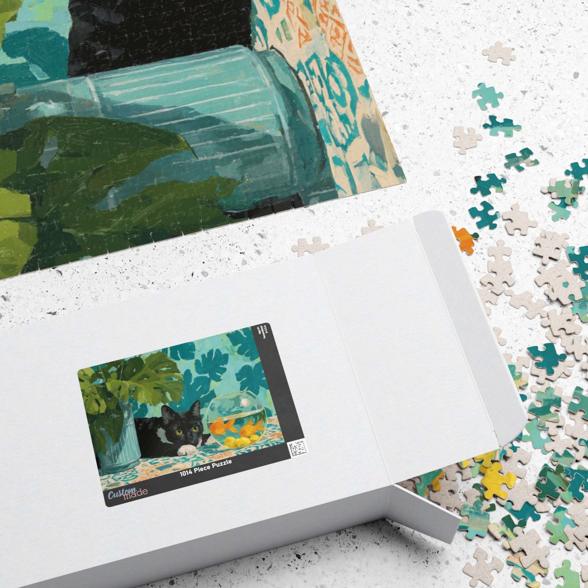 The Cat and the Goldfish Bowl – Classic Matisse-Inspired Cat Jigsaw Puzzle, Animal Theme Still Life Puzzle Puzzle The Puzzle Chest