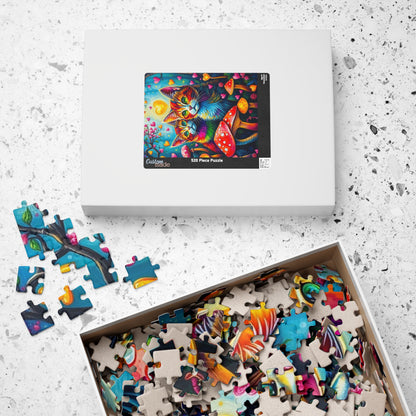 Whimsy Woods - Rainbow Cats and Pride Forest Jigsaw Puzzle, 110 to 1014-piece, Cat Lover Gift, Family Activity or Solo Fun, Brain Teaser Puzzle The Puzzle Chest
