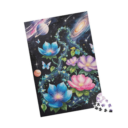 Cosmic Garden Jigsaw Puzzle (Butterflies Planets Stars), Fantasy Family Game Night, Adult Activity, Syfy Space Lover Gift, Hobby Puzzle The Puzzle Chest