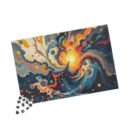 Cosmic Swirl Puzzle - Abstract Art Jigsaw Game for Adults Puzzle The Puzzle Chest