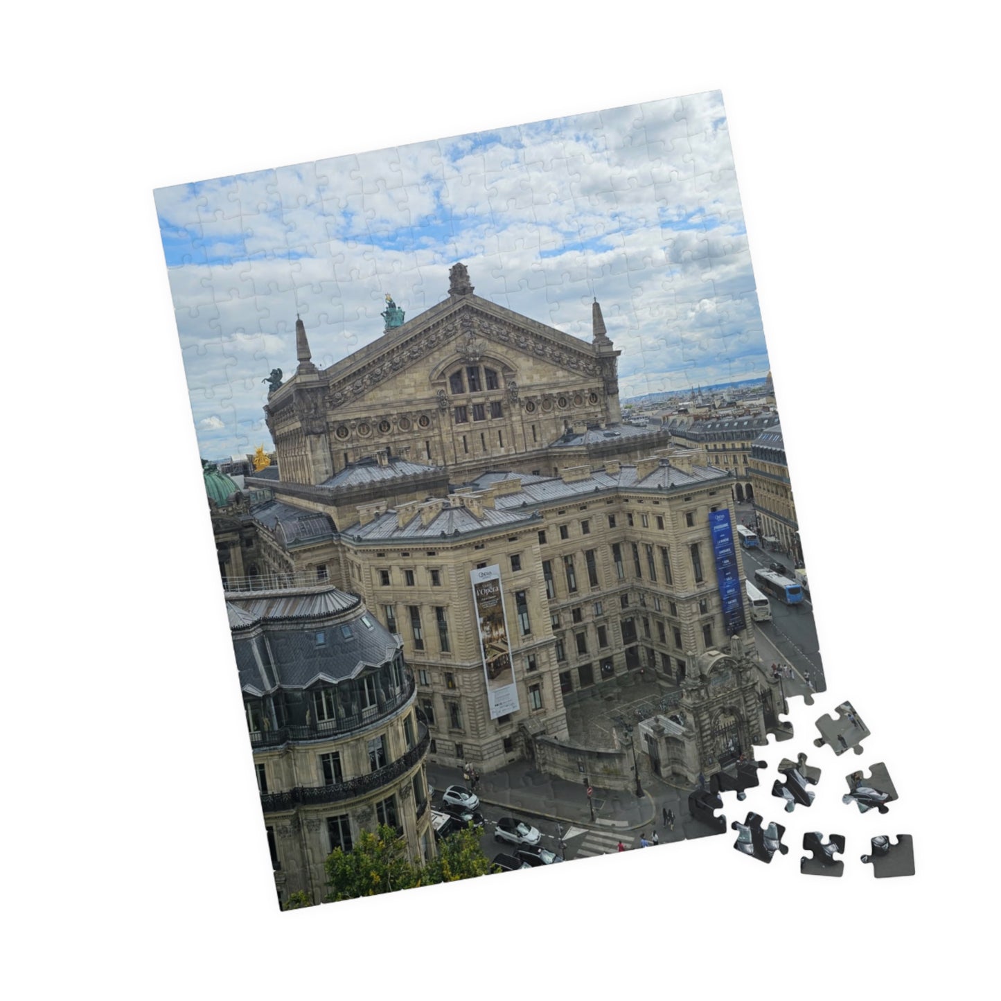 Palais Garnier Courtyard Jigsaw Puzzle - Opera House Paris France, French Architecture, Realistic Historical Landmark 252 pcs (Vertical) Puzzle The Puzzle Chest
