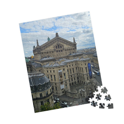 Palais Garnier Courtyard Jigsaw Puzzle - Opera House Paris France, French Architecture, Realistic Historical Landmark 252 pcs (Vertical) Puzzle The Puzzle Chest