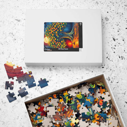 Majestic Bodhi Tree Puzzle for Adults - Heart-Shaped Leaves Design, Puzzle Lover Gift for Friends, Home Entertainment, Mental Exercise Puzzle The Puzzle Chest