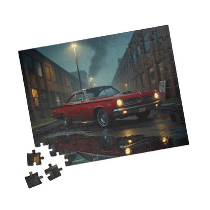 Vintage Car Puzzle - Classic Red 1960 Fury, Nostalgic Jigsaw for Retro Car Lover Puzzle The Puzzle Chest