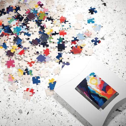 Colorful Landscape Puzzle - Abstract Jigsaw Game for Nature Lovers, Family Game Night, Mindful Activity, Home Entertainment Puzzle The Puzzle Chest