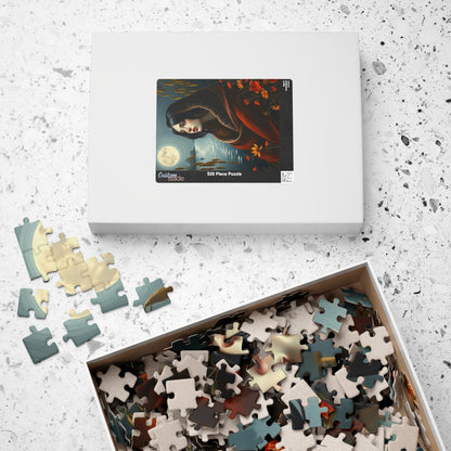 Mythical Selkie Puzzle, Moonlit Serene River Scene Jigsaw Game for Adults, Relaxing Unique Gift for Puzzles Lovers, 110-1014 Pieces Solo Fun
