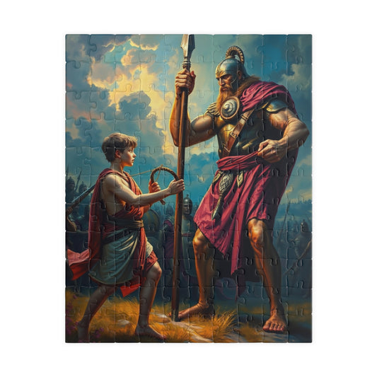 David and Goliath Puzzle, Classic Jigsaw for Family Fun, Perfect Gift for Puzzle Lovers, Educational Challenge for All Ages, Art Collector's