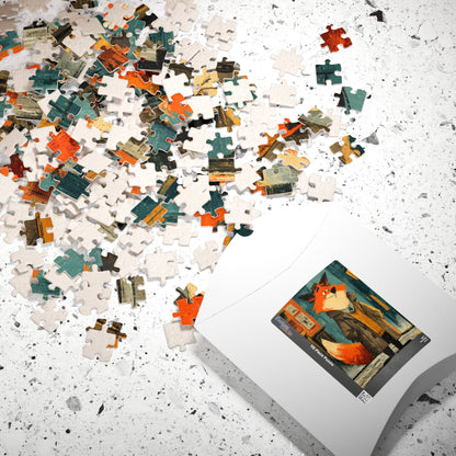 Fox Detective Jigsaw Puzzle - Animal Theme Game, Perfect for Family Fun, Gift for Kids, Cozy Nights, Game Night, Gift Puzzle The Puzzle Chest