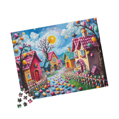 Candy Village Jigsaw Puzzle, Whimsical 110/252/520/1014-piece Easter Game for Adult Home Entertainment, Puzzle Lover Gift for Friends Puzzle The Puzzle Chest