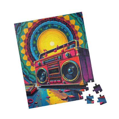 Retro Boombox Puzzle - 110 to 1014 Piece Pop Art Jigsaw Game, Music Lover Gift for Friend, Home Entertainment, Game Night Fun, 80s Nostalgia Puzzle The Puzzle Chest